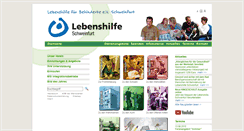 Desktop Screenshot of lebenshilfe-schweinfurt.de